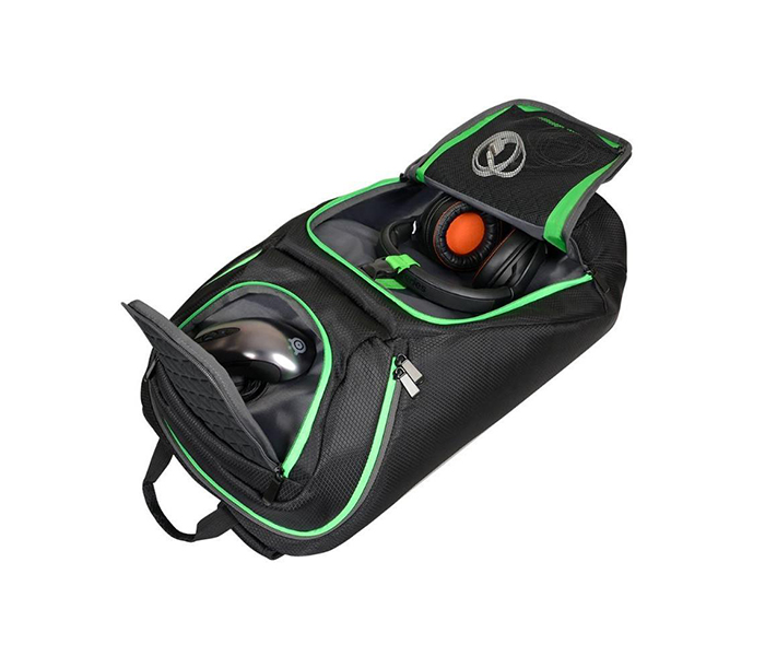 Port Designs 202380 17.3-inch Gaming Backpack - Black & Green - Zoom Image 2