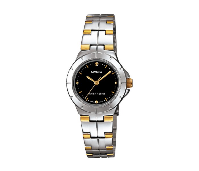 Casio LTP-1242SG-1CDF Womens Analog Watch Black and Silver - Zoom Image 2