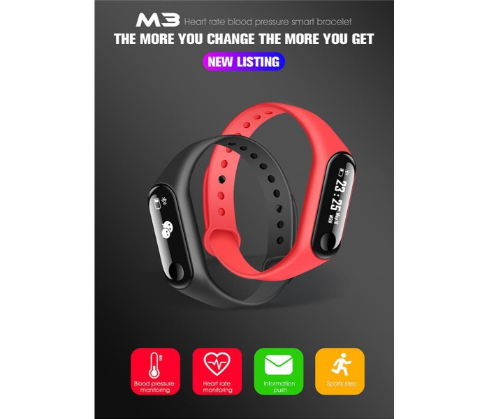 Waterproof Smart Sports Bracelet Fitness Band M6+ Multicolor - Zoom Image 2