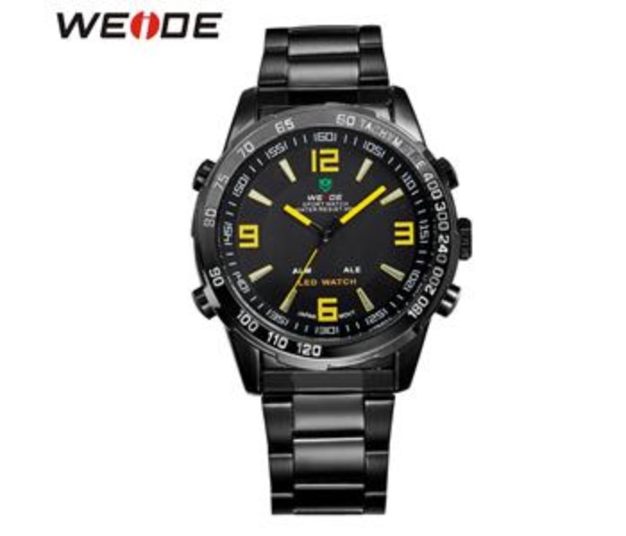 Weide WH 1009MB Mens Analog Watch Yellow and Black - Zoom Image 4