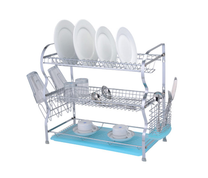 Flamingo FL1304DR 3L 3 Layer Wall Hanging Dish Rack with Tray - Zoom Image