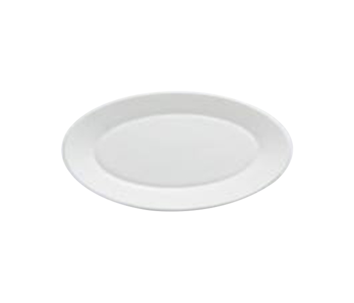 Cok CE-160-0029 32 CM Elba Opal Ware Oval Plate - White - Zoom Image