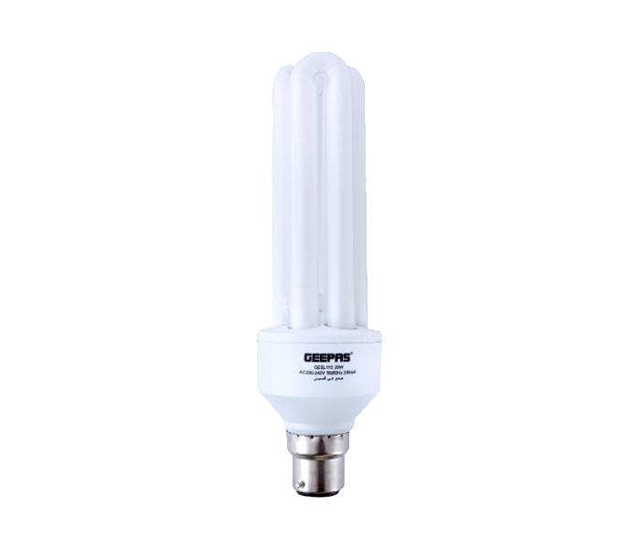 Geepas GESL115N 20 Watts 3 U Energy Saving Lamp - White - Zoom Image 2