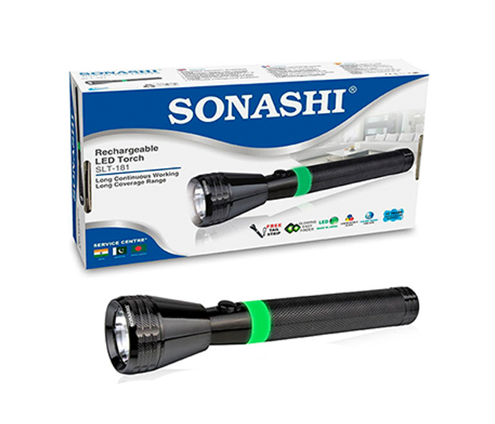 Sonashi SLT-182 1 Watt Rechargeable Cree LED Torch - Black - Zoom Image 6