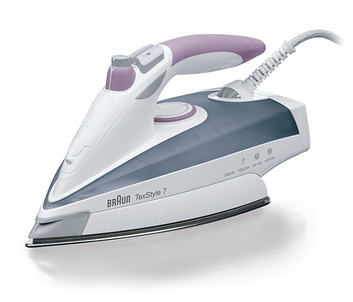 Braun TS-755 2400W TexStyle 7 Steam Iron, White & Mallow - Zoom Image 3