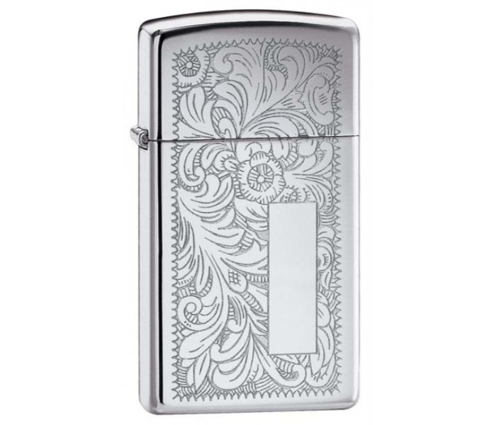 Zippo 1652 HP Chrome Venetian Lighter Silver - Zoom Image