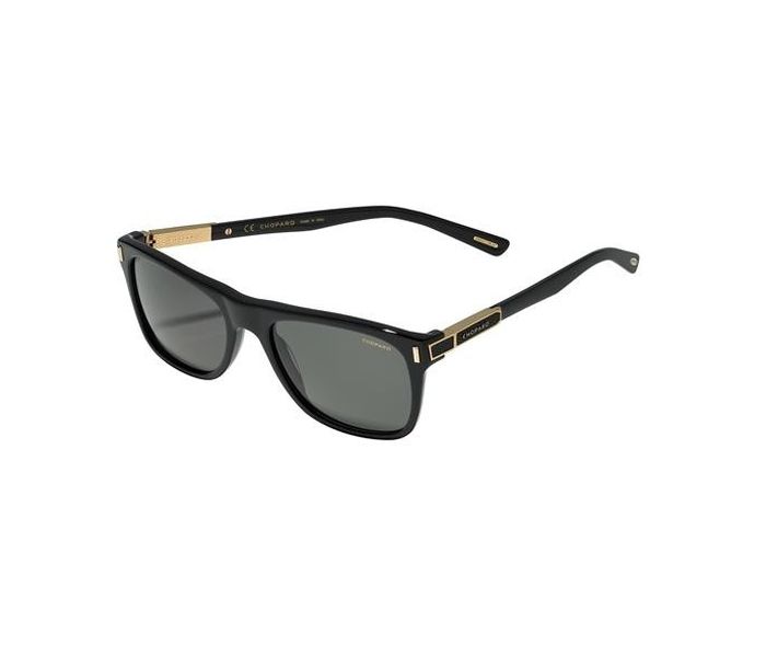 Chopard SCH219 700P Wayfarer Shiny Black & Shiny Rose Gold Frame Sunglasses for Unisex - Zoom Image 1