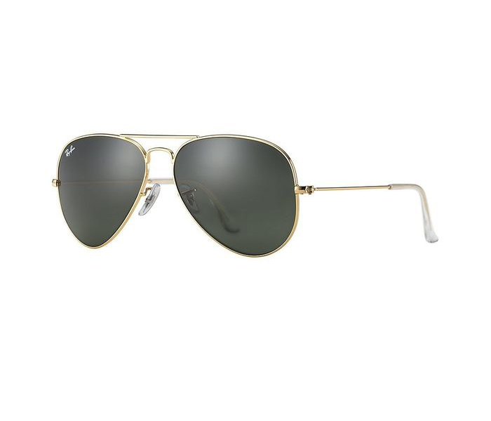 Ray-Ban 0RB3025 L0205 Aviator Gold Frame & Green Mirrored Sunglasses for Men - Zoom Image 4