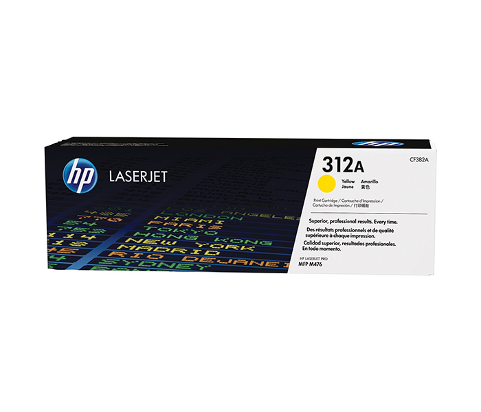 HP 312A Original LaserJet Toner Cartridge - Yellow (CF382A) - Zoom Image