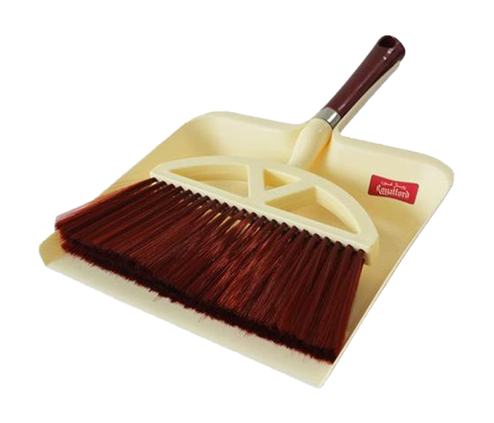 Royalford RF6985 Dustpan with Brush - Beige - Zoom Image