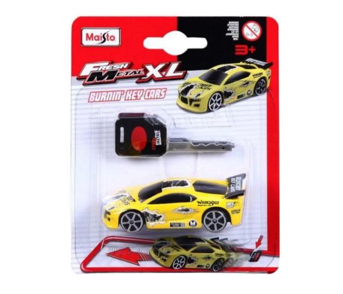 Maisto Tech 15358 FM Burnin Key Cars Xl Yellow - Zoom Image 2