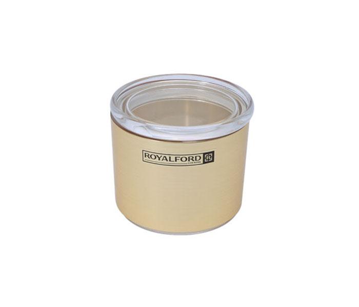 Royalford RF8213 420ml Solid Gold Acrylic Window Canister - Zoom Image 2