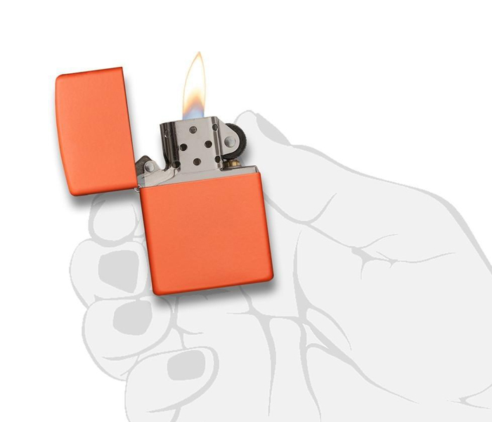 Zippo 231 Classic Matte Lighter Orange - Zoom Image 2