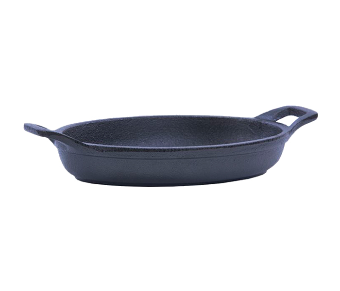 Royalford RFU9061 18cm Cast Iron Oval Dish - Black - Zoom Image 1