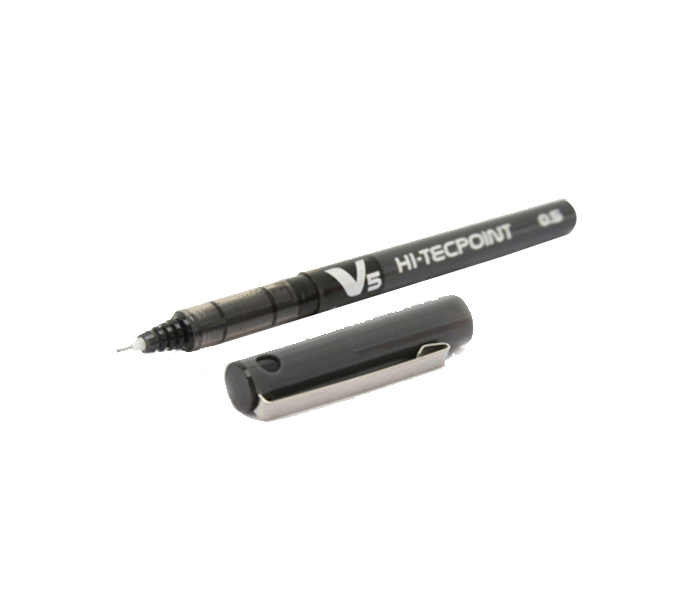 Pilot BX-V5 Hi Tecpoint Rollerball Pen - Black, Pack of 12 - Zoom Image 2