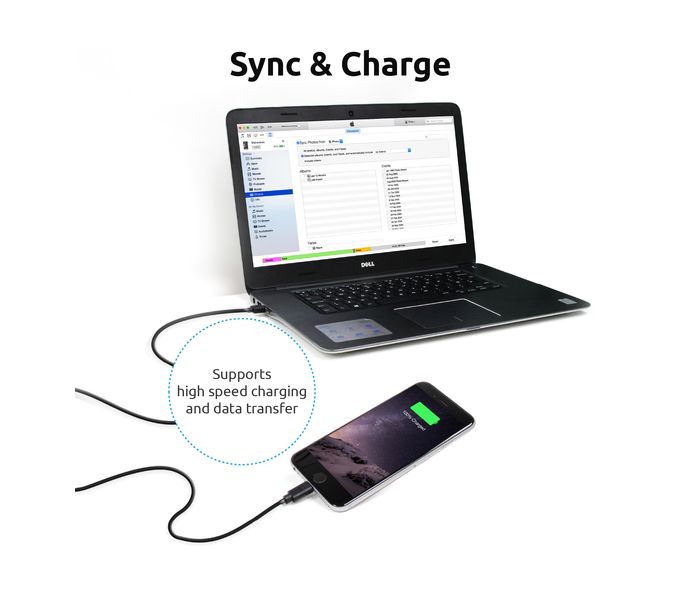 Promate ChargMateLT-UK Premium 2.1A Charger with Lightning Connector, Black - Zoom Image 8