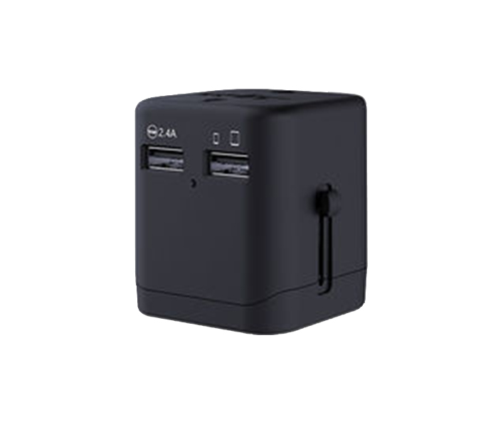 Mcdodo CP-4380 5V 2.4A Universal Travel Charger with Dual USB Ports - Black - Zoom Image 2