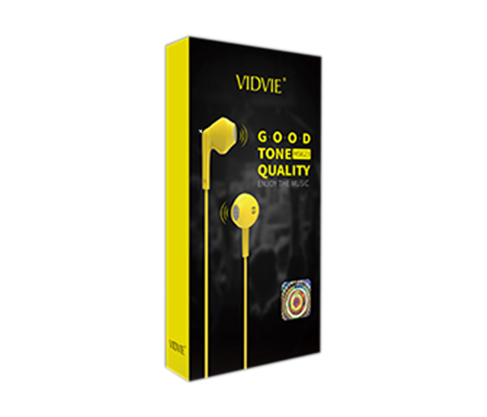 Vidvie HS-623 Handfree Headset with Mic - 120cm, Yellow - Zoom Image 2