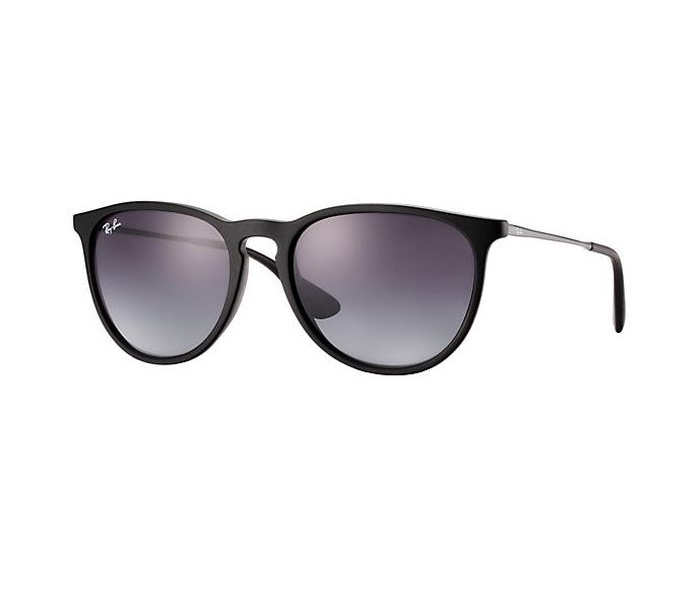 Ray-Ban 0RB4187F 622/8G Aviator Black Frame & Grey Gradient Mirrored Sunglasses for Unisex - Zoom Image