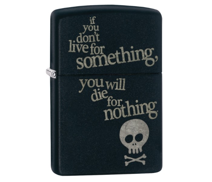 Zippo 29091 218 Live For Something Lighter Black - Zoom Image 1