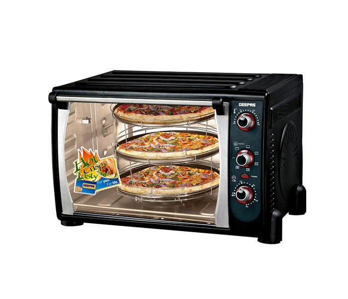 Geepas GO4456 Electric Pizza Oven with Timer - 105 Litre - Zoom Image