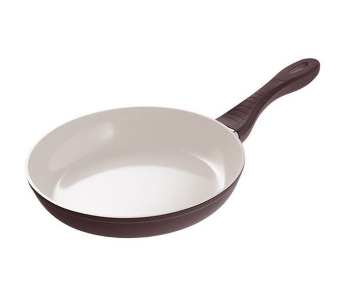 Lamart LT1079 26CM Non-Stick Ceramic Frypan - White & Brown - Zoom Image