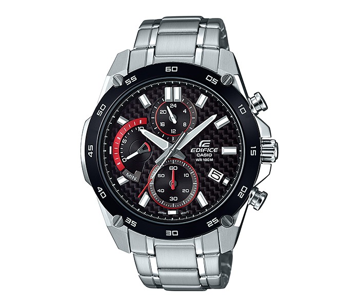 Casio Edifice EFR-557CDB-1AVUDF Mens Analog Watch Silver and Black - Zoom Image