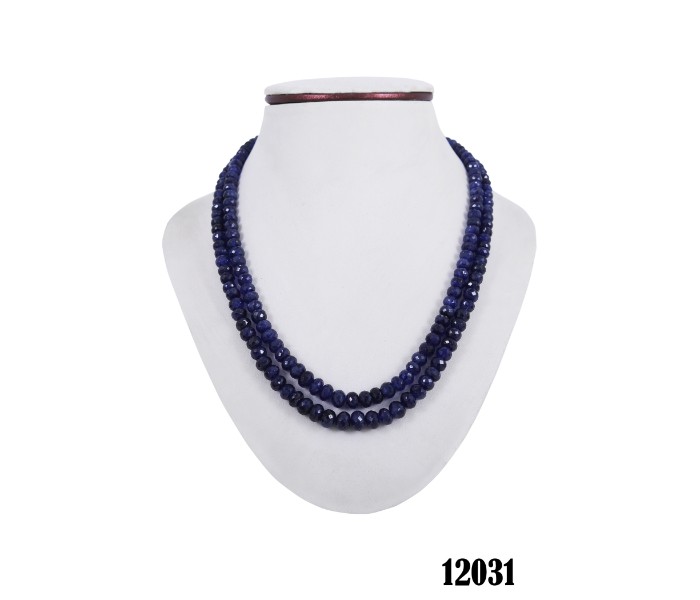 Netra Pearl 12031 Real Shapphire Necklace Blue - Zoom Image