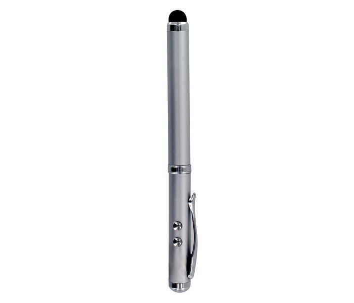 iPen5 Multi-Function 4-in-1 Stylus Pen for all Touch Screen Devices - Silver - Zoom Image 4