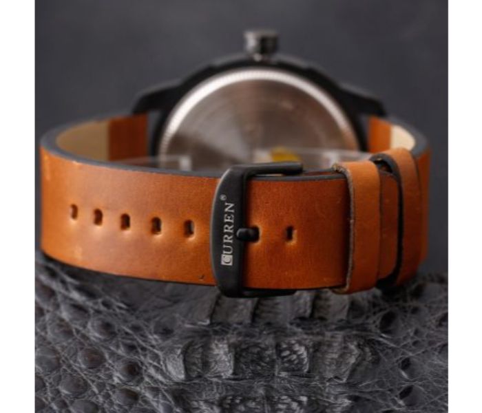 Curren 8245 Casual Quartz Watch For Men Brown and Black - Zoom Image 2