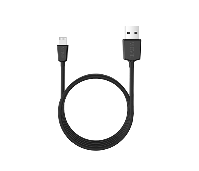 Vidvie CB-401 Data Cable for Apple iPhone - 1 Meter, Black - Zoom Image 1