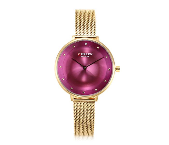 Curren 9029 Stainless Steel Analog Quartz Watch For Women Rose and Gold - Zoom Image 1