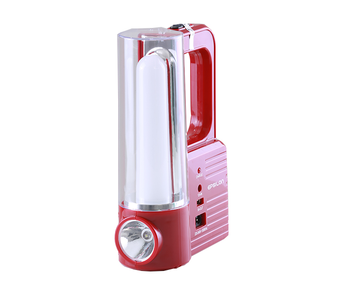 Epsilon ENE120 Rechargeable LED Emergency Lantern with Light - Red - Zoom Image 2