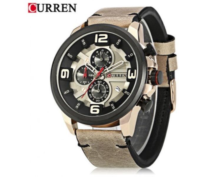 Curren 8288 Chronograph Watch For Men Khaki - Zoom Image 1