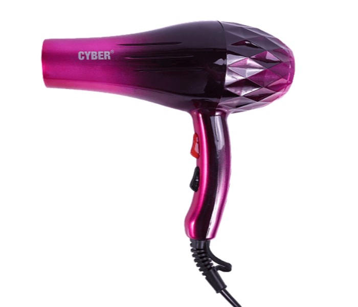 Cyber CYHD-9091 2200W Hair Dryer With Cool Shot Pink and Black - Zoom Image 1