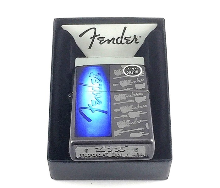 Zippo 28959 Fender Lighter Blue and Black - Zoom Image 1