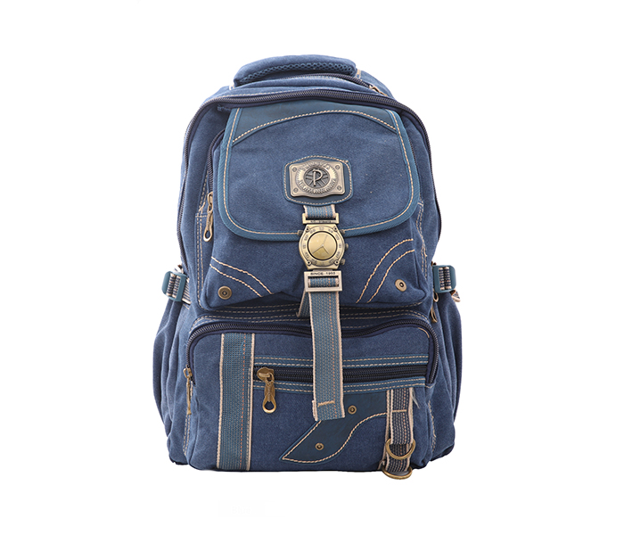 Para John PJBP6567A18 18-inch Army Cut Canvas Backpack - Blue - Zoom Image