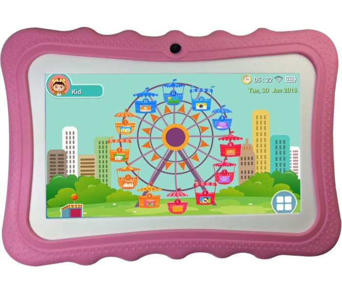 Wintouch K-76 Kids Tablet 7 inch, Android 4.4, 8GB, 512MB DDR3, WiFi, Quad Core, Dual Camera, Pink - Zoom Image 2