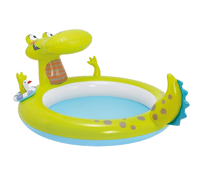 Intex ZX-57431 198 x 160 x 91CM Inflatable Gator Spray Pool - Green - Zoom Image 3