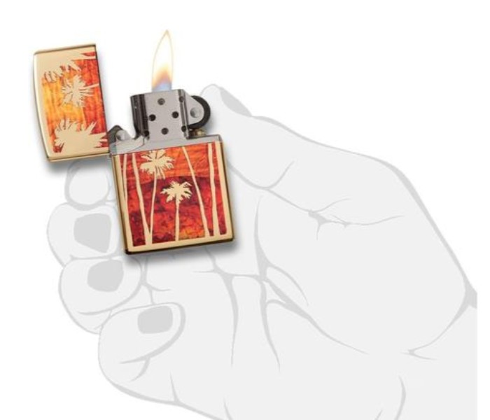 Zippo 29420 254B Fuzion Palm Tree Sunset Lighter Multicolor - Zoom Image 2