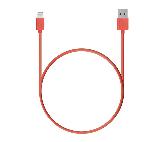 Promate LinkMate-LT USB Data & Charge Cable with Lightning Connector - Peach - Zoom Image