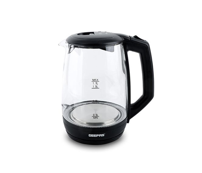 Geepas GK9901 1.7 Litre Electric Glass Kettle with Non Slip Base - Zoom Image 3