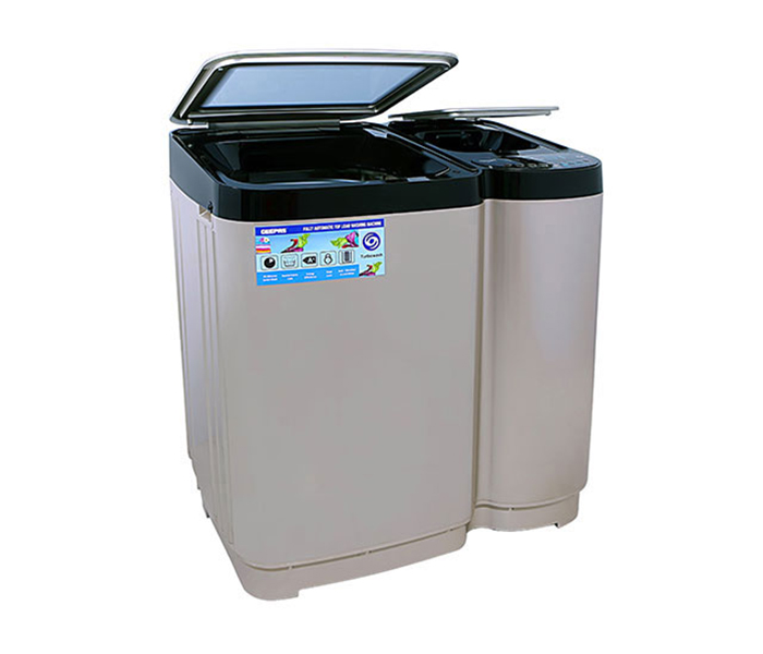 Geepas GFWM11680TLCQ Fully Automatic Topload Twin Tub Washing Machine - Zoom Image 1