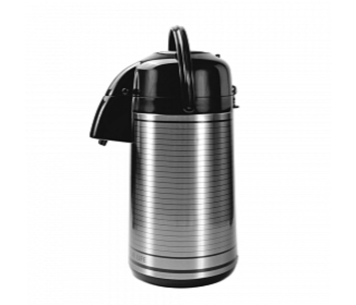 Mebashi ME-HXD3001S 3.0 Liter Stainless Steel Vacuum Flask Silver and Black - Zoom Image 1