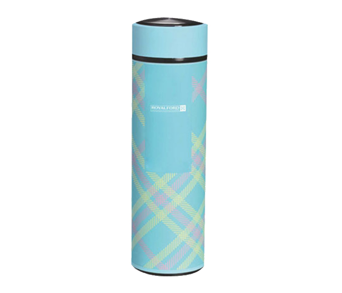 Royalford RF7308 500ml Double Wall Stainless Steel Vacuum Bottle - Blue - Zoom Image