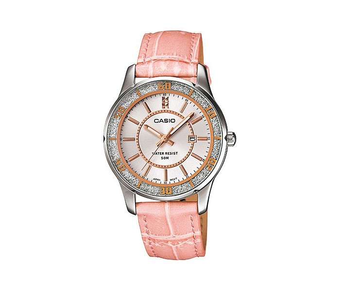 Casio LTP-1358L-4ADF Womens Analog Watch Pink - Zoom Image