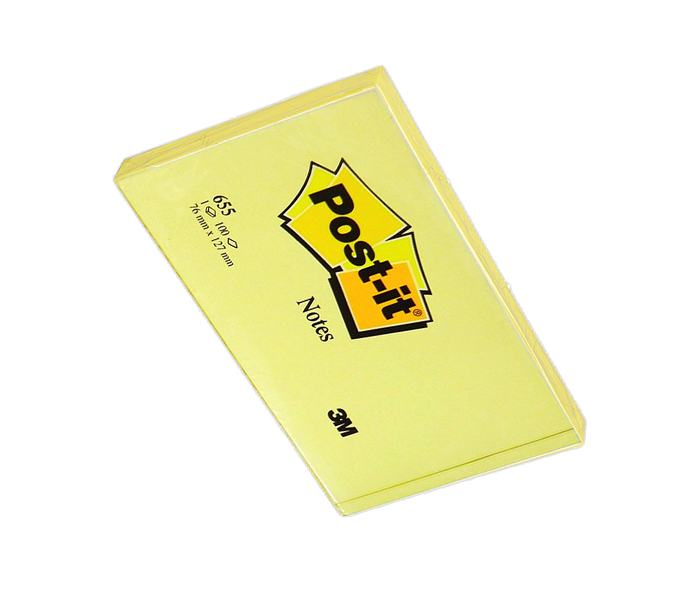 Post-it 655 Sticky Note - Canary Yellow - Zoom Image 3