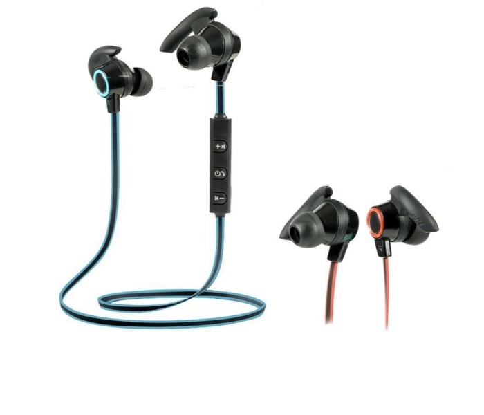 High Bass Wireless Sports Bluetooth Stereo Headset With Mic and Volume Control N19 Black - Zoom Image 4