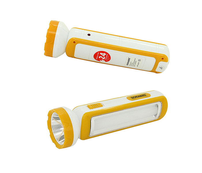 Sonashi SPLT-115 2-In-1 Rechargeable LED Torch with Lamp - Yellow - Zoom Image 2