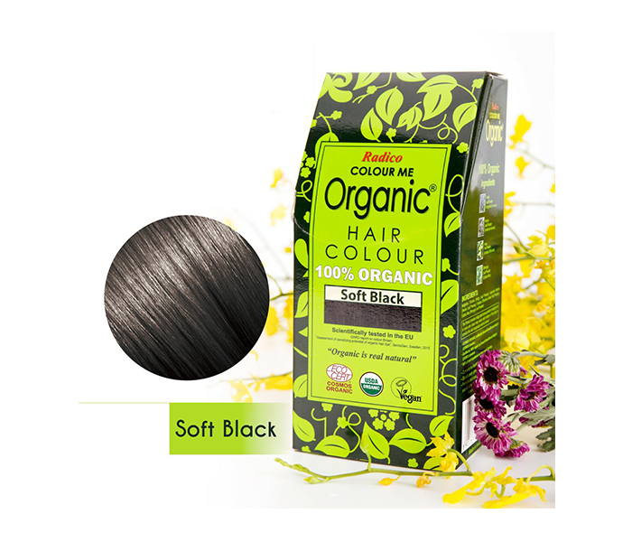 RADICO Colour Me Organic Hair Colour - Soft Black - Zoom Image 1